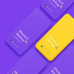 موکاپ PSD آیفون 12 شناور
